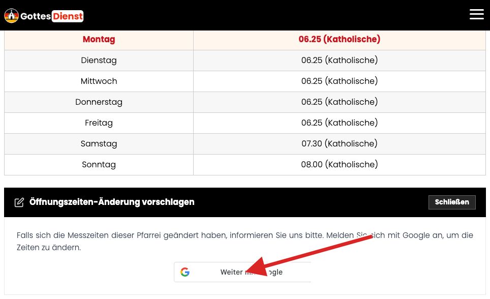 So schlagen Sie eine Änderung der Gottesdienstzeiten vor
